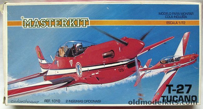 Masterkit 1/72 Shorts T-27 Tucano - (2) FAB Brazilian Air Force Markings, 1010 plastic model kit